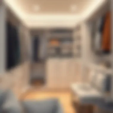 Stylish closet design featuring modern drawer inserts