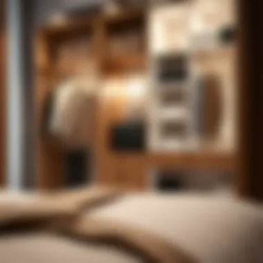 Elegant closet design with integrated organizers