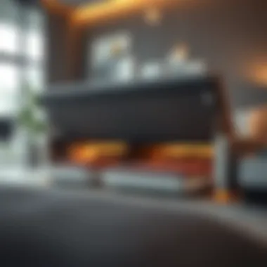 Modern furniture with built-in under-couch storage compartments