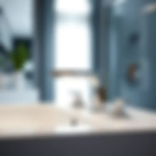 Elegant bathroom faucet showcasing modern design