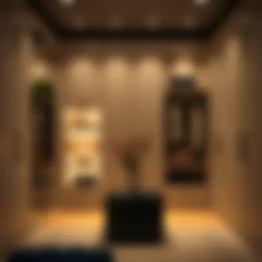 Aesthetically pleasing lighting design for closets