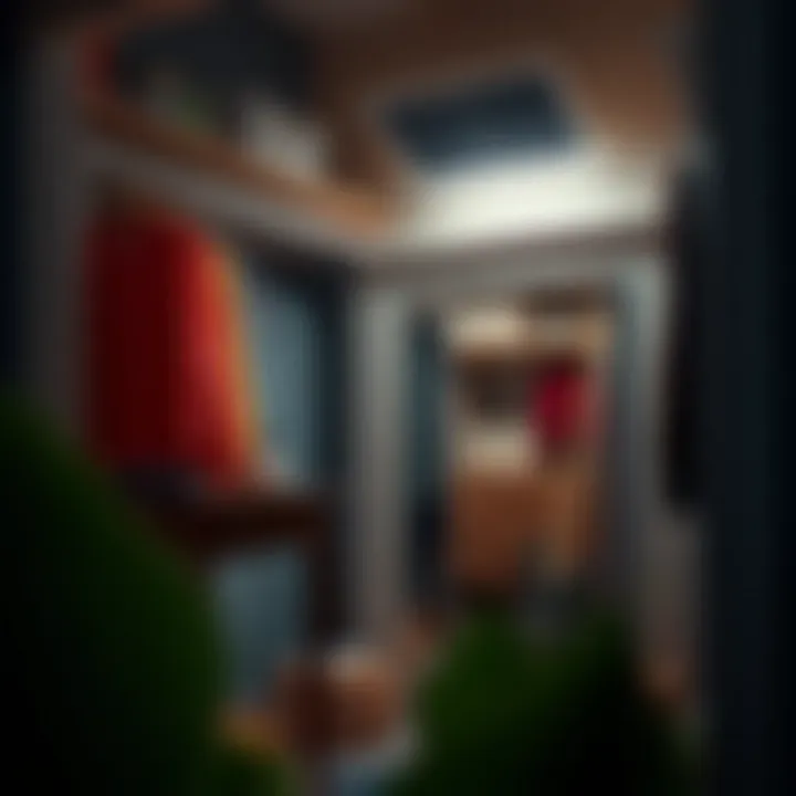 Solar-powered lighting for closet spaces