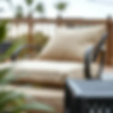 Durable fabric showcasing resilience against elements