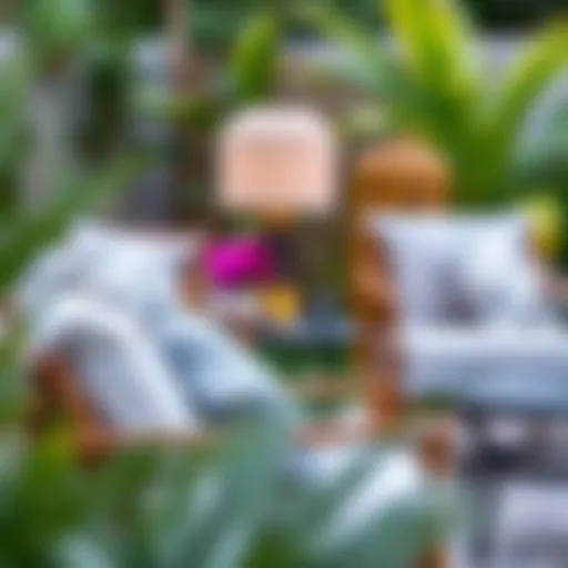 Luxurious patio chair cushions enhancing outdoor aesthetics