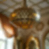 Elegant globe light cover showcasing intricate designs