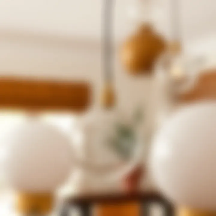 Variety of materials used in globe light covers