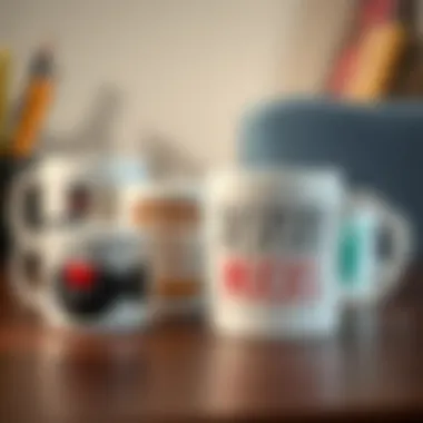 Charming Personalized Mugs for Colleagues A collection of personalized mugs showcasing diverse designs