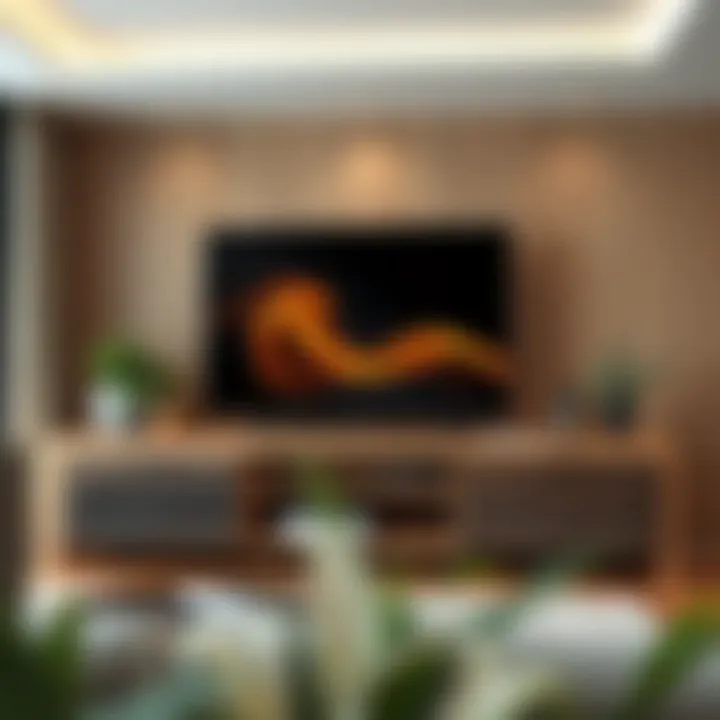 Diverse materials used in TV stand construction