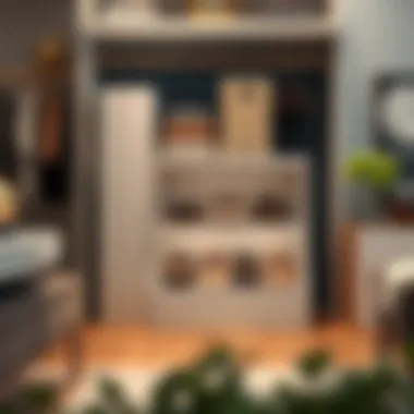 Elegant shoe box organizer showcasing clear design