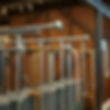 Variety of short tension shower rods showcased with different finishes