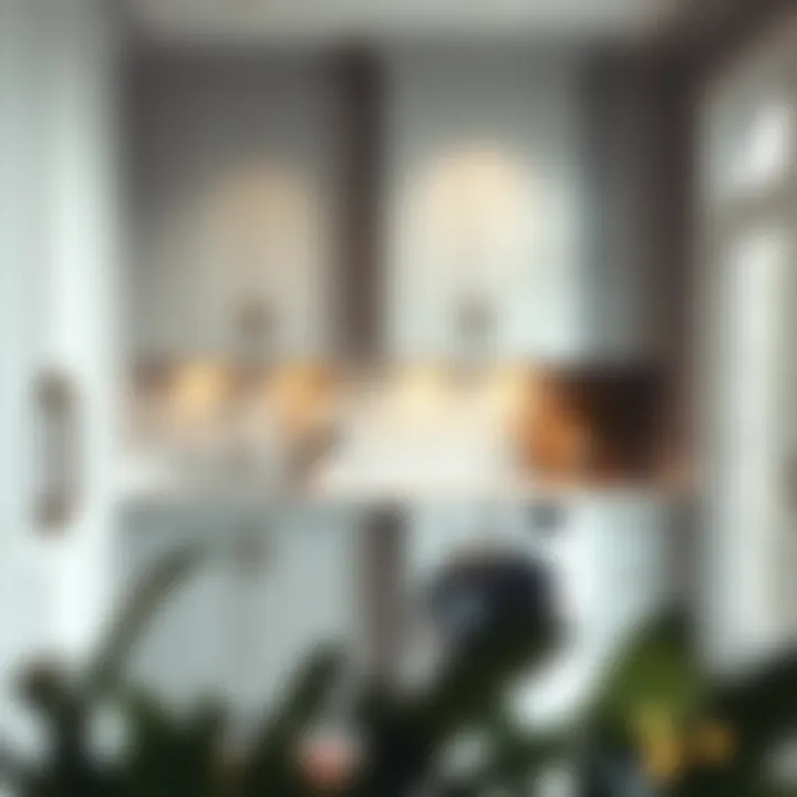 Elegant cabinetry enhancing laundry room aesthetics