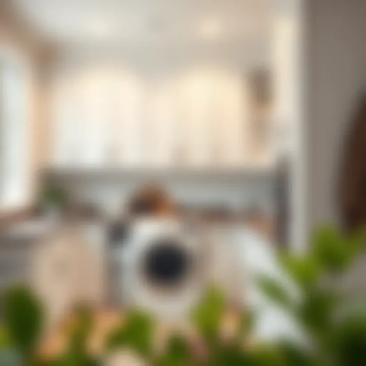 Functional storage solutions in a laundry area