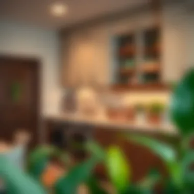 Stylish integration of cabinetry with existing decor