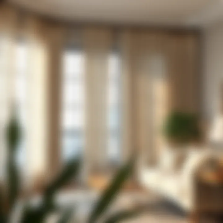 Variety of styling options for 96-inch linen curtains