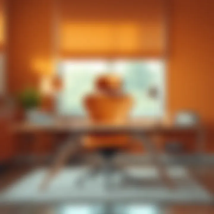 Color psychology elements related to tan office furniture