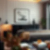 Elegant black bachelor chest in a modern bedroom