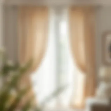 Stylish window treatment showcasing linen curtains