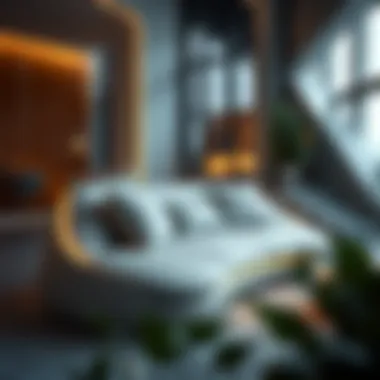 Futuristic furniture concept incorporating v cushions for enhanced comfort