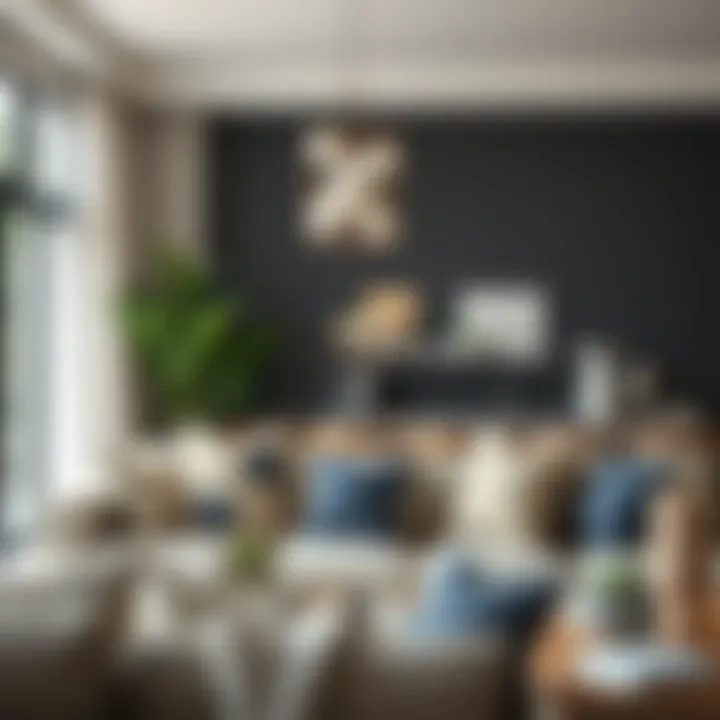 Stylish modern living room featuring v cushions