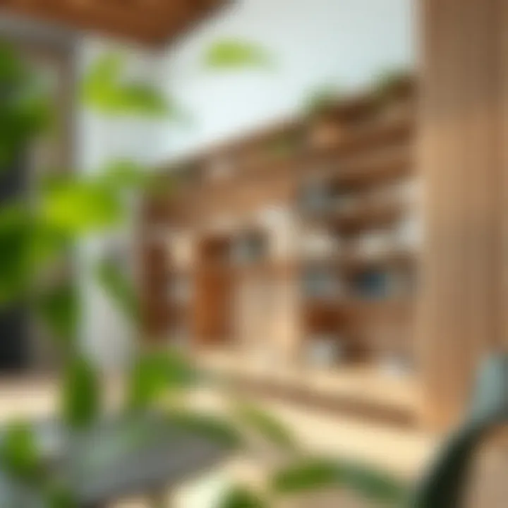 Sustainable materials used in contemporary shelving designs