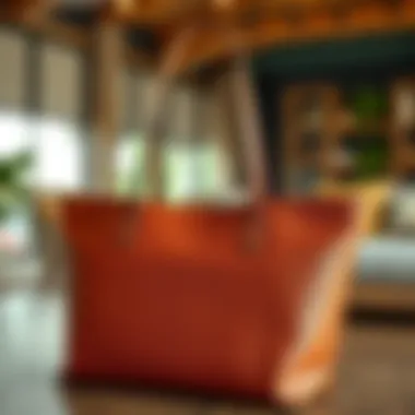 Versatile long skinny tote in various materials