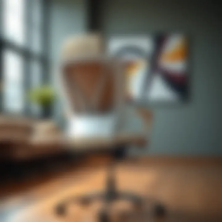 Ergonomic features of a meeting chair for enhanced comfort