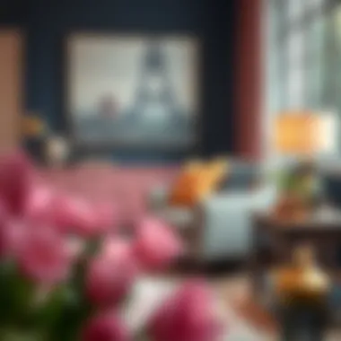 Affordable armchair paired with chic decor elements