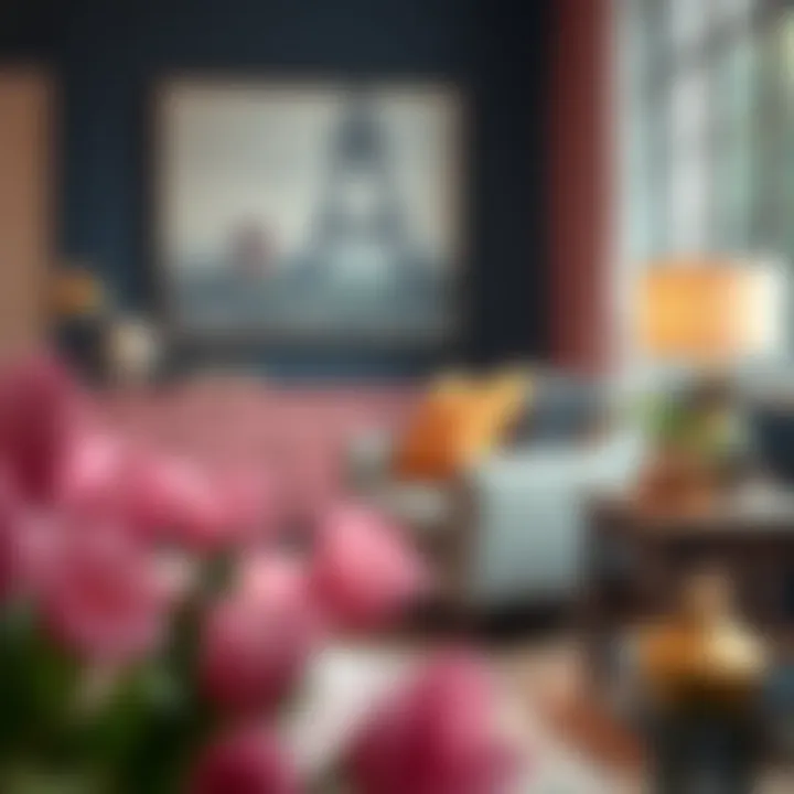 Affordable armchair paired with chic decor elements