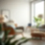 Cozy armchair in a modern living room setting