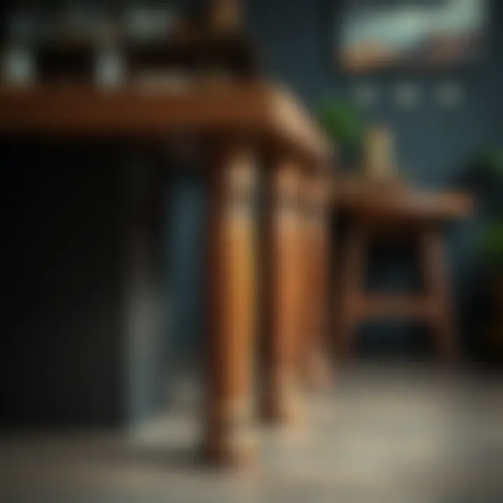 Maintenance tips for preserving wooden bar legs