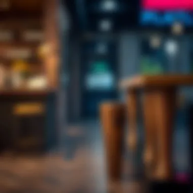 Various wood types used for bar legs in furniture