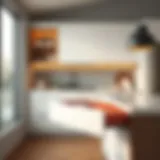 Elegant skinny drawer organizer in a modern kitchen