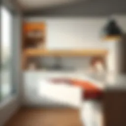 Elegant skinny drawer organizer in a modern kitchen