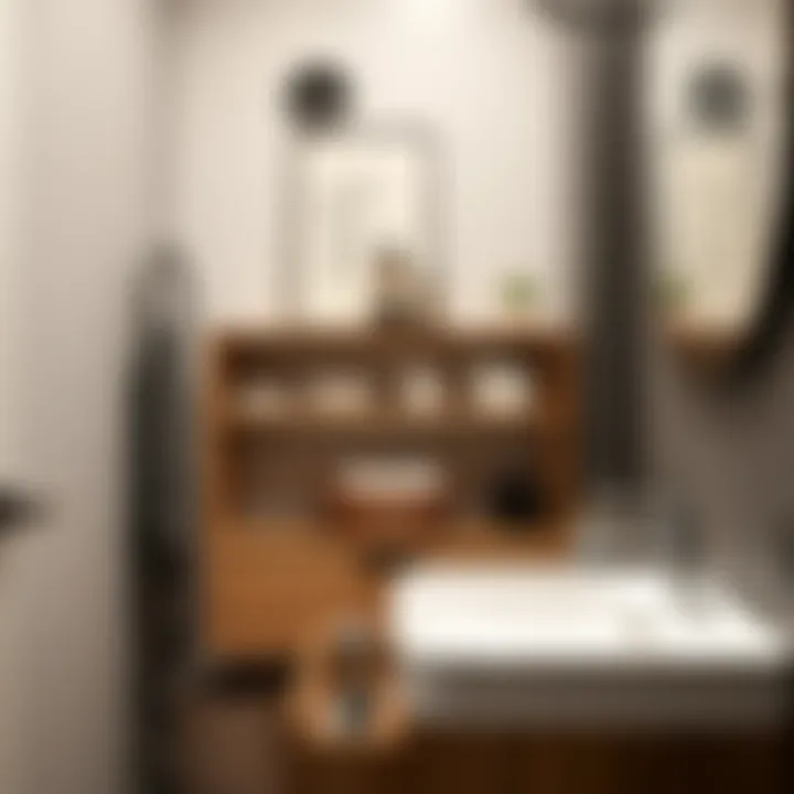 Functional skinny drawer organizer in a bathroom