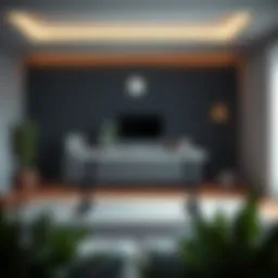 Innovative standing desk design showcasing sleek lines and modern aesthetics