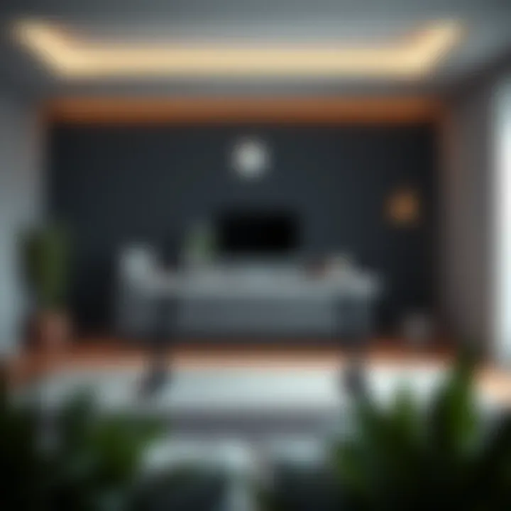 Innovative standing desk design showcasing sleek lines and modern aesthetics