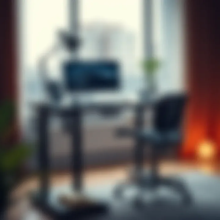 An image illustrating the productivity benefits of using a standing desk