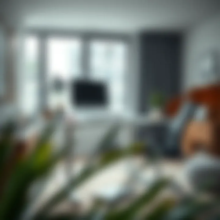 Elegant standing desk setup with modern design