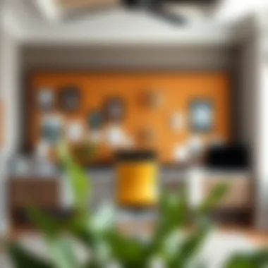 Inspiring Home Office Corkboard Display Inspiring home office with a corkboard showcasing personal achievements