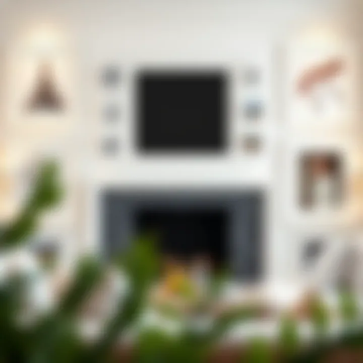 Arranging white collage frames for maximum aesthetic appeal