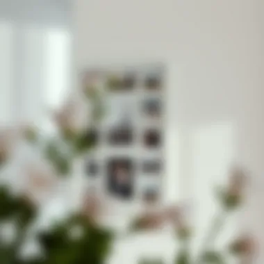 Elegant white collage photo frame displaying cherished memories