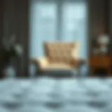 Cozy upholstered chair in a serene bedroom setting