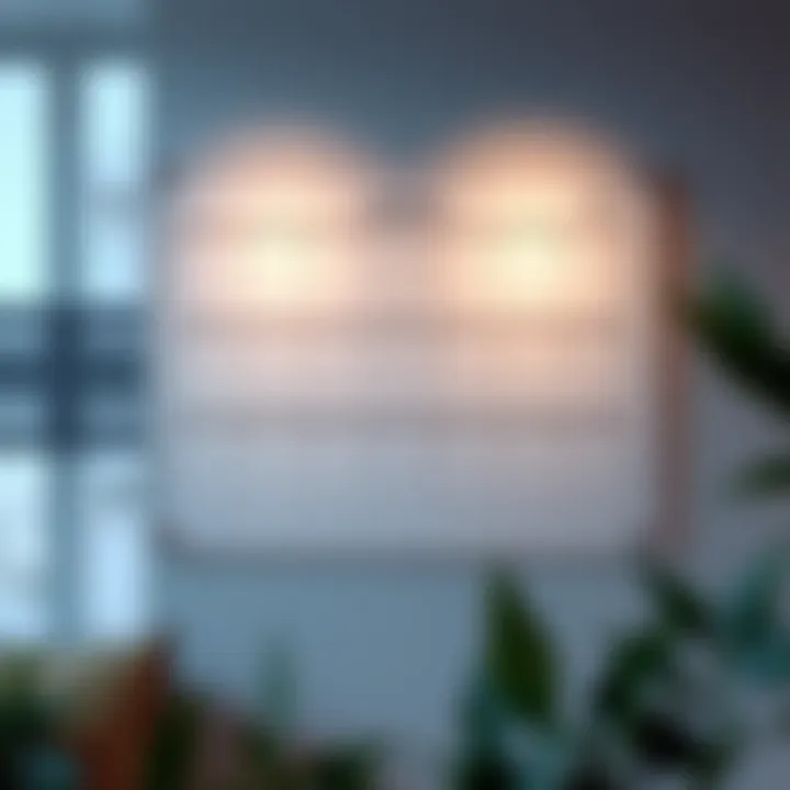 Customizable acrylic calendar board showcasing personal style