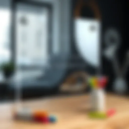 Elegant acrylic calendar board with colorful markers