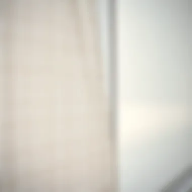 Close-up of textured window cotton fabric highlighting its quality