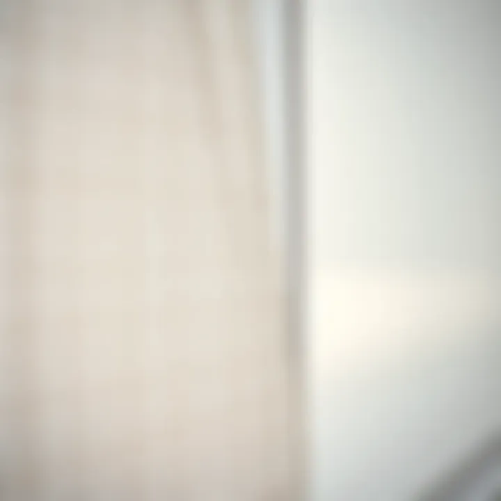 Close-up of textured window cotton fabric highlighting its quality