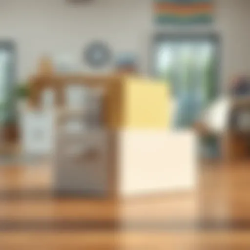 A modern legal size file box showcasing its organizational capacity