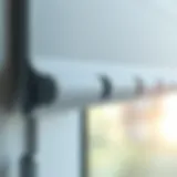 Close-up view of Levelor blind clips showcasing their innovative design