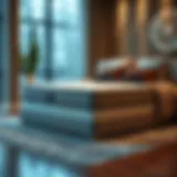 Luxury queen size mattress showcasing premium materials