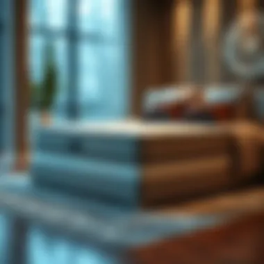 Luxury queen size mattress showcasing premium materials